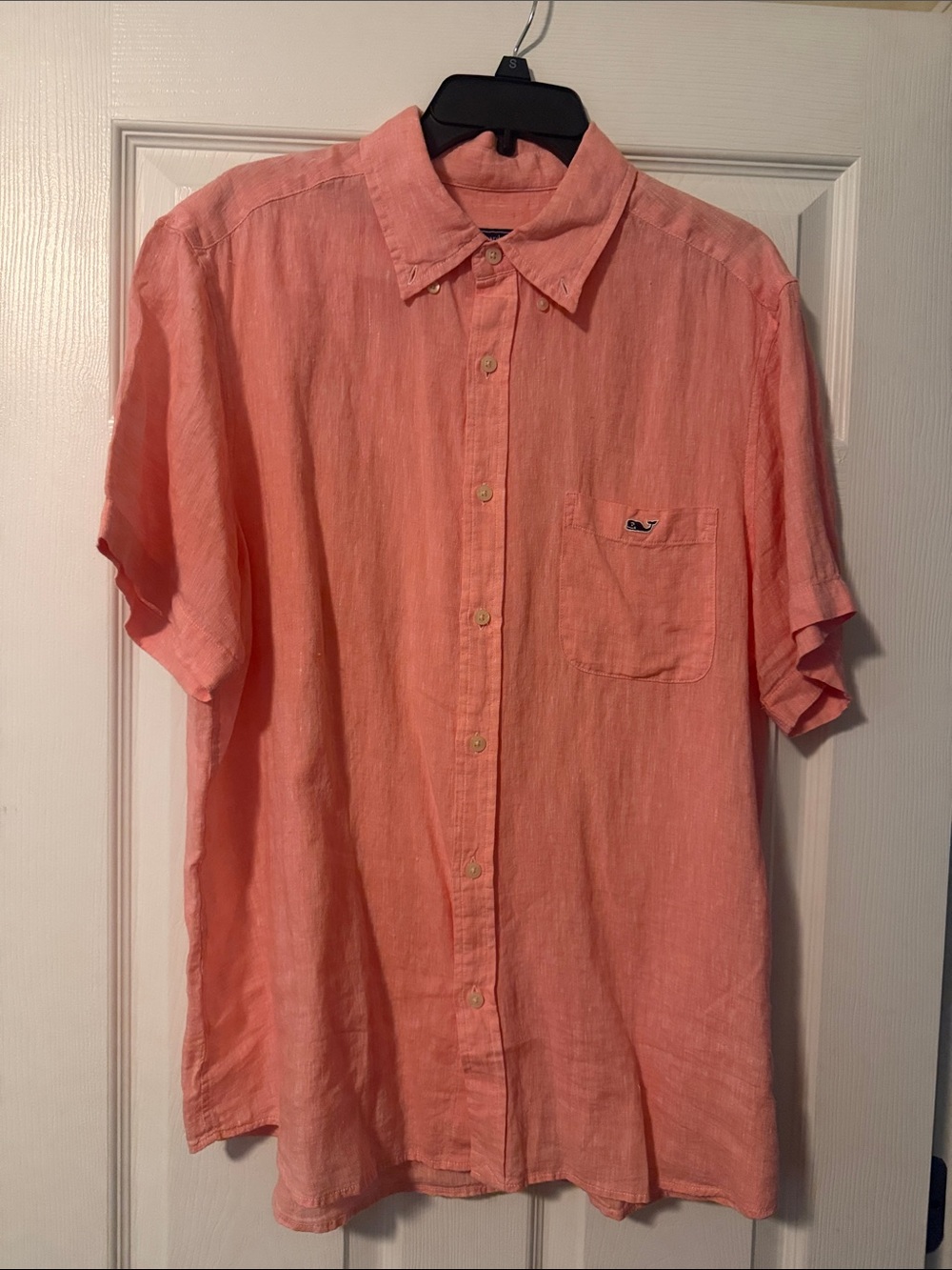 Vineyard Vines Men's Short-Sleeve Button-Down Shirt - Coral